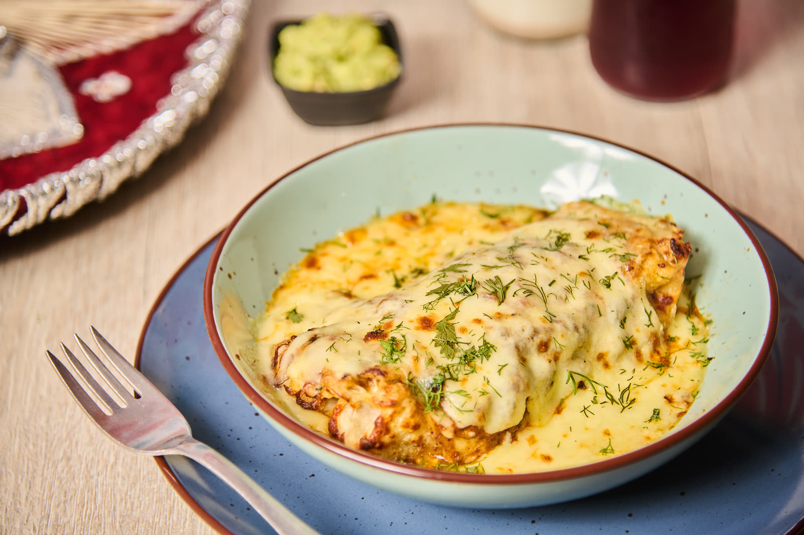 Enchiladas mexicanas gratinadas en Amor al Taco Bogotá