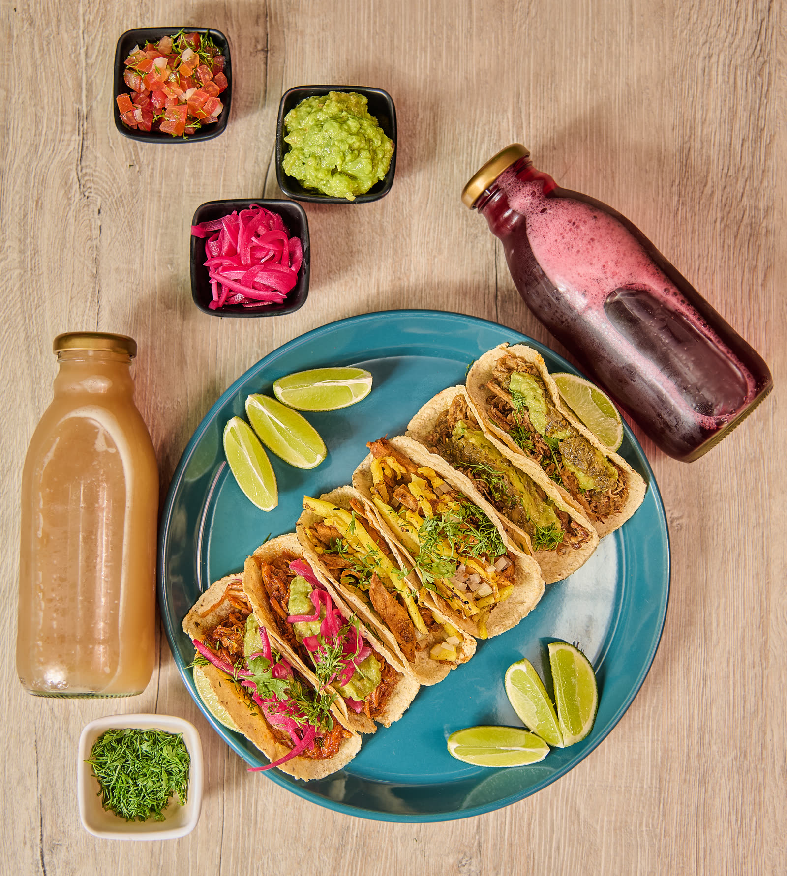 Margaritas y bebidas en Amor al Taco